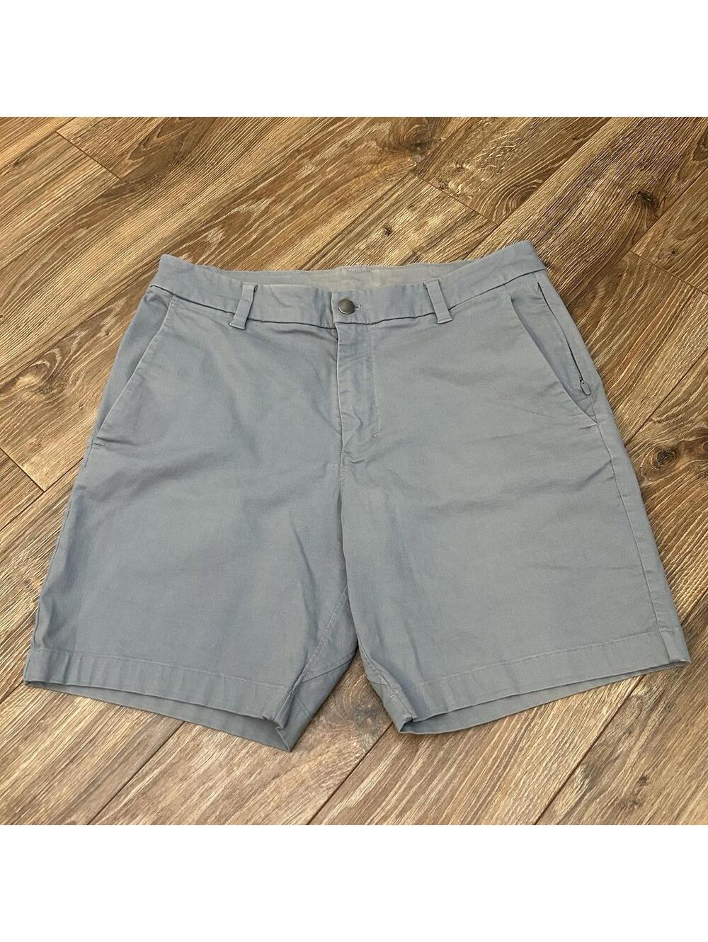 Lululemon Shorts Men 32 Blue Commission Classic Fit Oxford Chino Athleisure